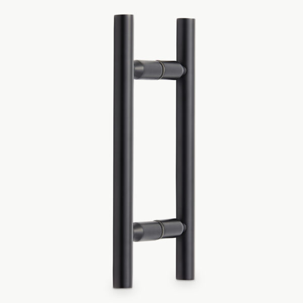 Infinity Frameless Shower Door - Biscayne Handle, Matte Black