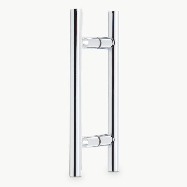 Infinity Frameless Shower Door - Biscayne Handle, Polished Chrome