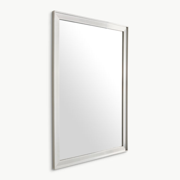 Willow Instep Framed Mirror - Brushed Nickel