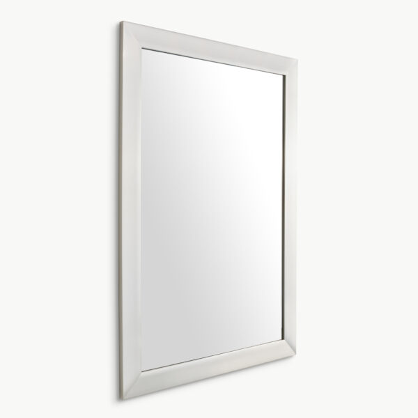 Laurel Linear Framed Mirror - Brushed Nickel