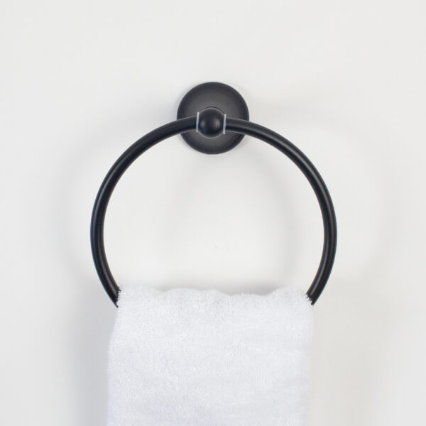 Acadia Towel Ring - Matte Black