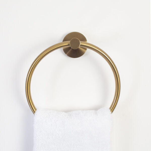 Biscayne Towel Ring - Brushed Bronze