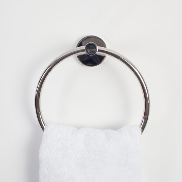 Biscayne Towel Ring - Polished Chrome