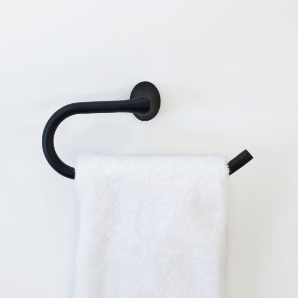 Acadia Hand Towel Hook - Matte Black
