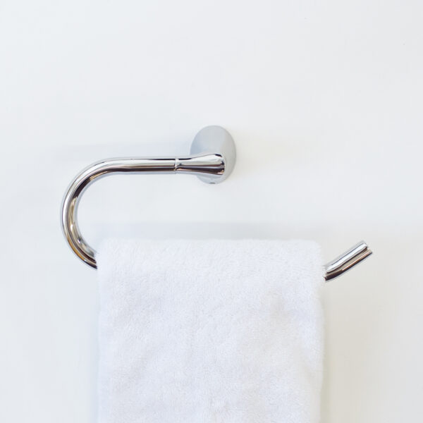 Acadia Hand Towel Hook - Polished Chrome