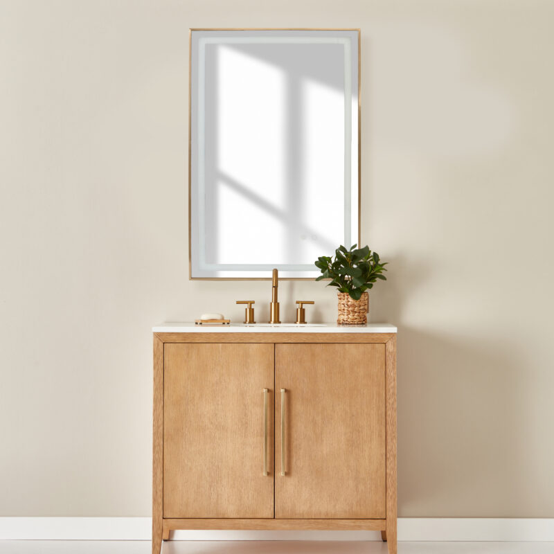 Alder BB LED Mirror In Use Vanity