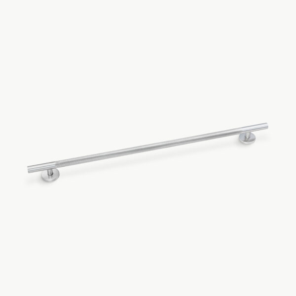 Biscayne Ladder Grab Bar Peened - Polished Chrome