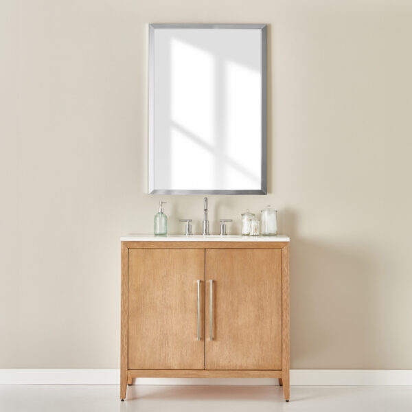 Lindens Framed Mirror - Polished Chrome